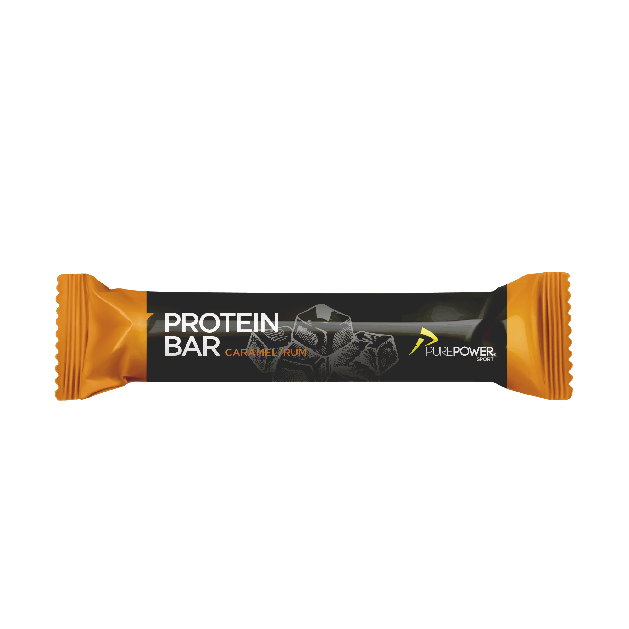 Se Purepower Protein Bar - Karamel Rom - 55 gram hos Toft Care