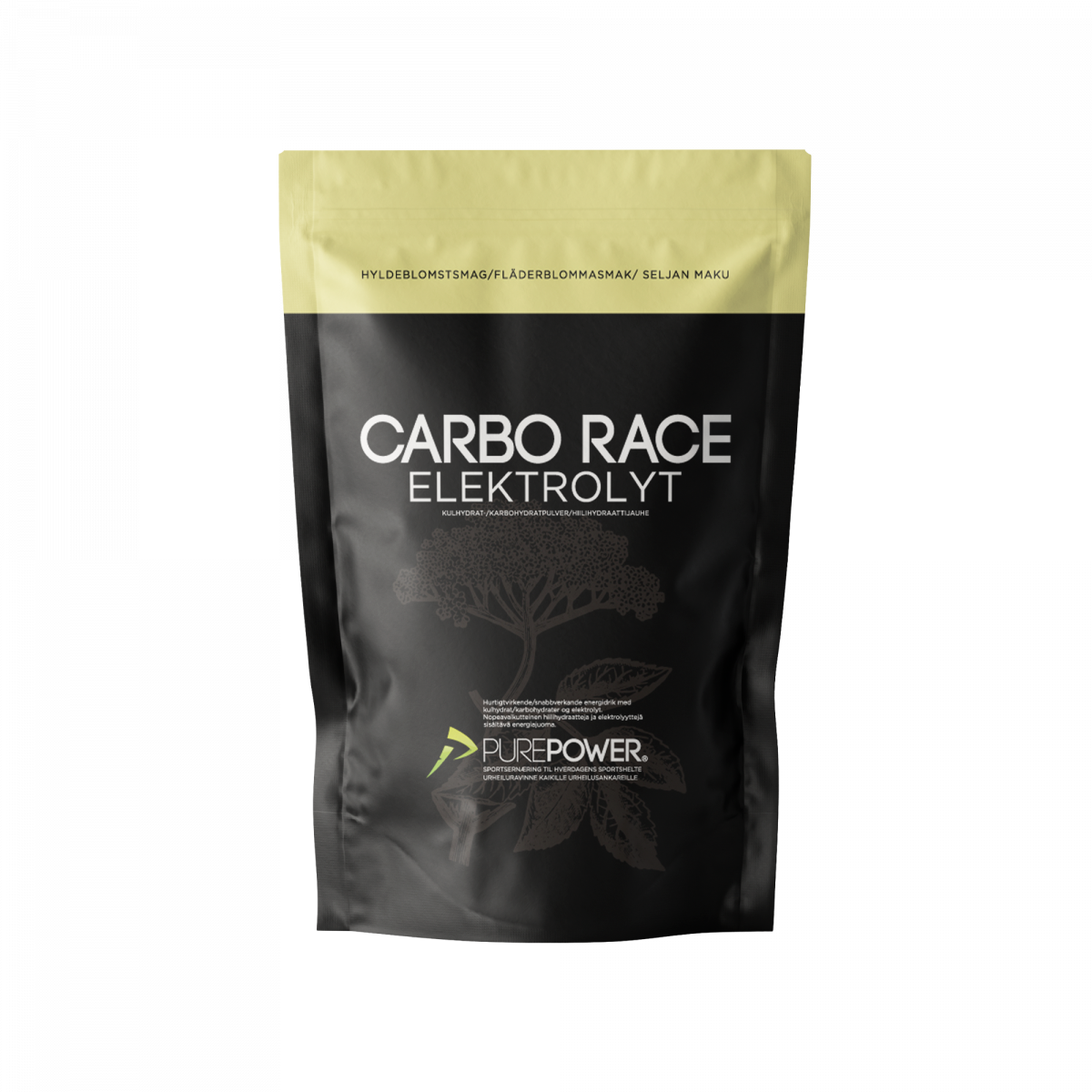 Carbo Race Electrolyte Hylleblomst 1 kg - Sportsdrikk - PurePower