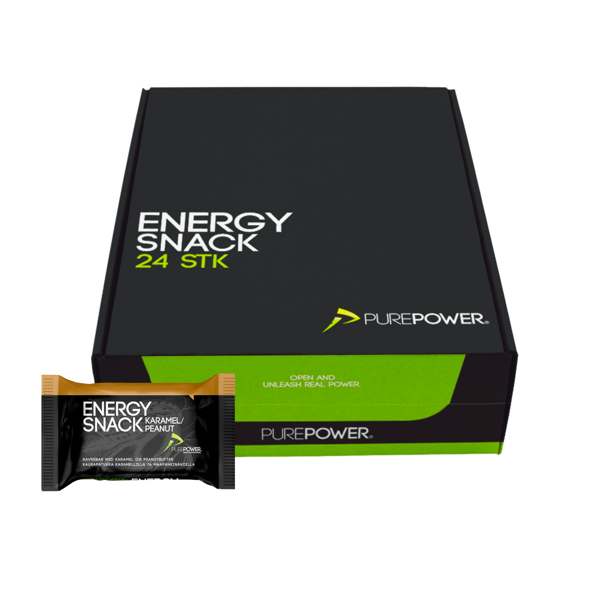 PurePower Energy Snack Karamel 24 stk