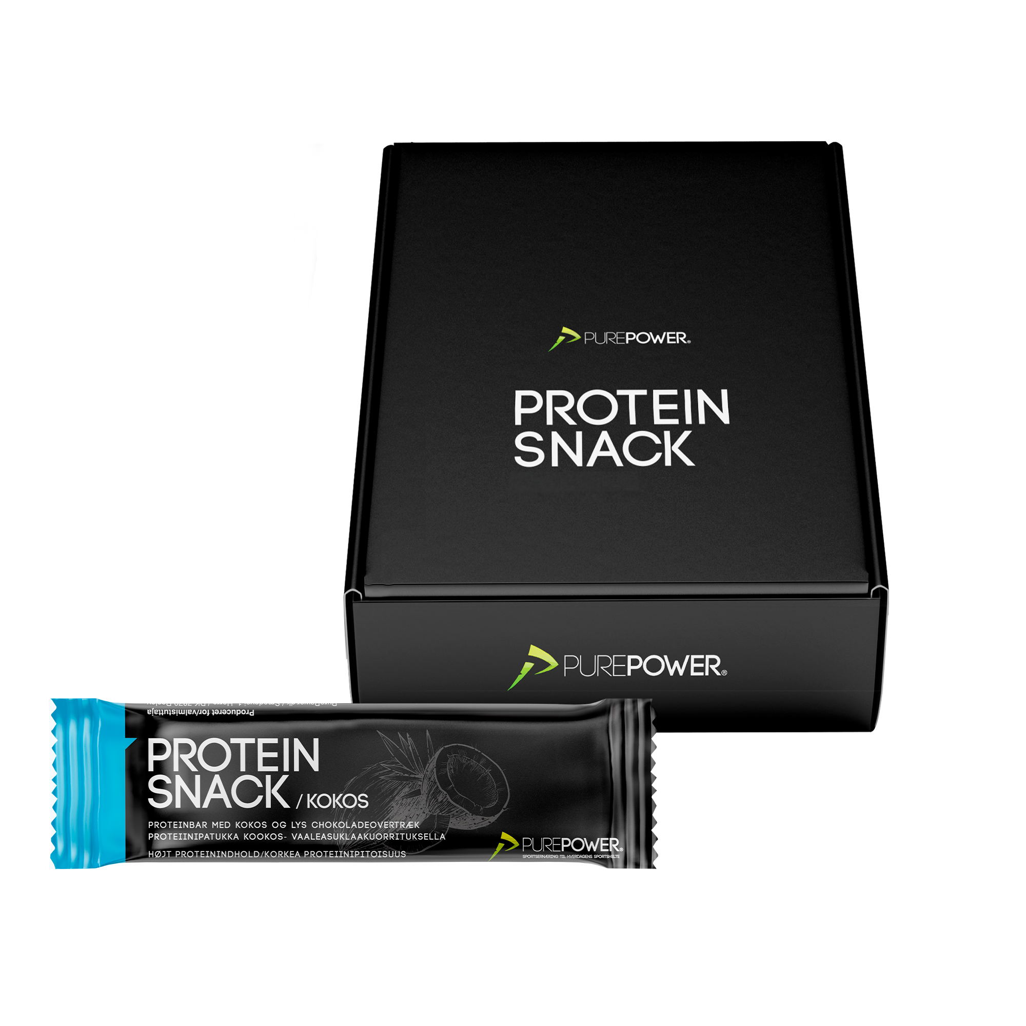 Fitnessudstyr? PurePower Protein Snack Kokos - den perfekte proteinrige snack med himmelsk smag